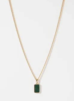 Accent plate necklace