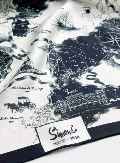 A Grand Voyage pure silk scarf