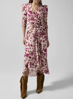 Albini silk-blend dress