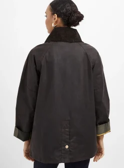 Allerston waxed cotton half-length jacket