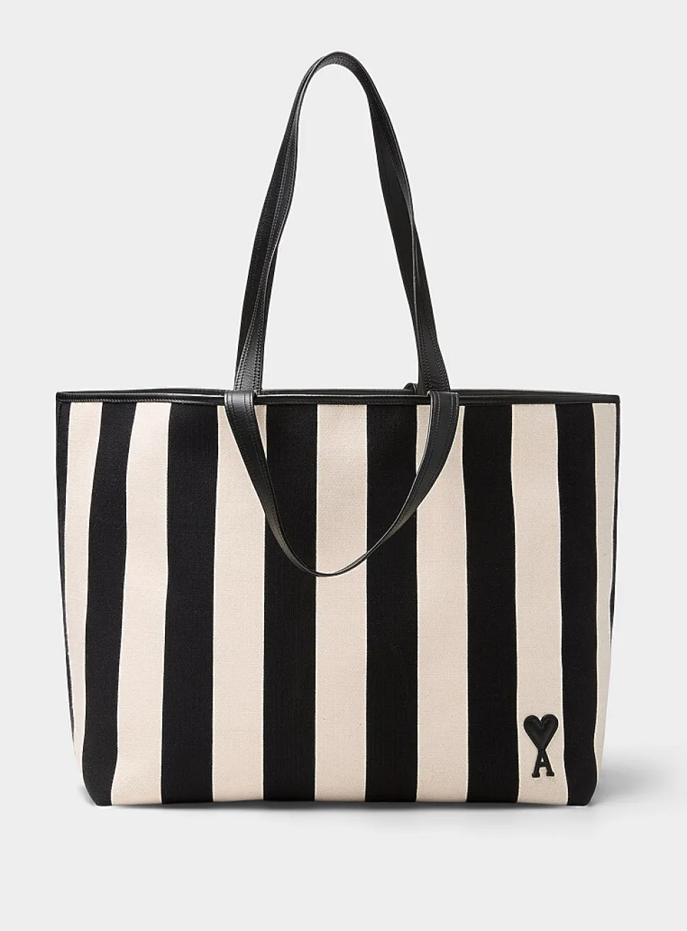Ami de Coeur striped cotton tote bag