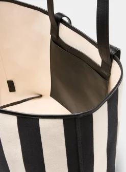 Ami de Coeur striped cotton tote bag