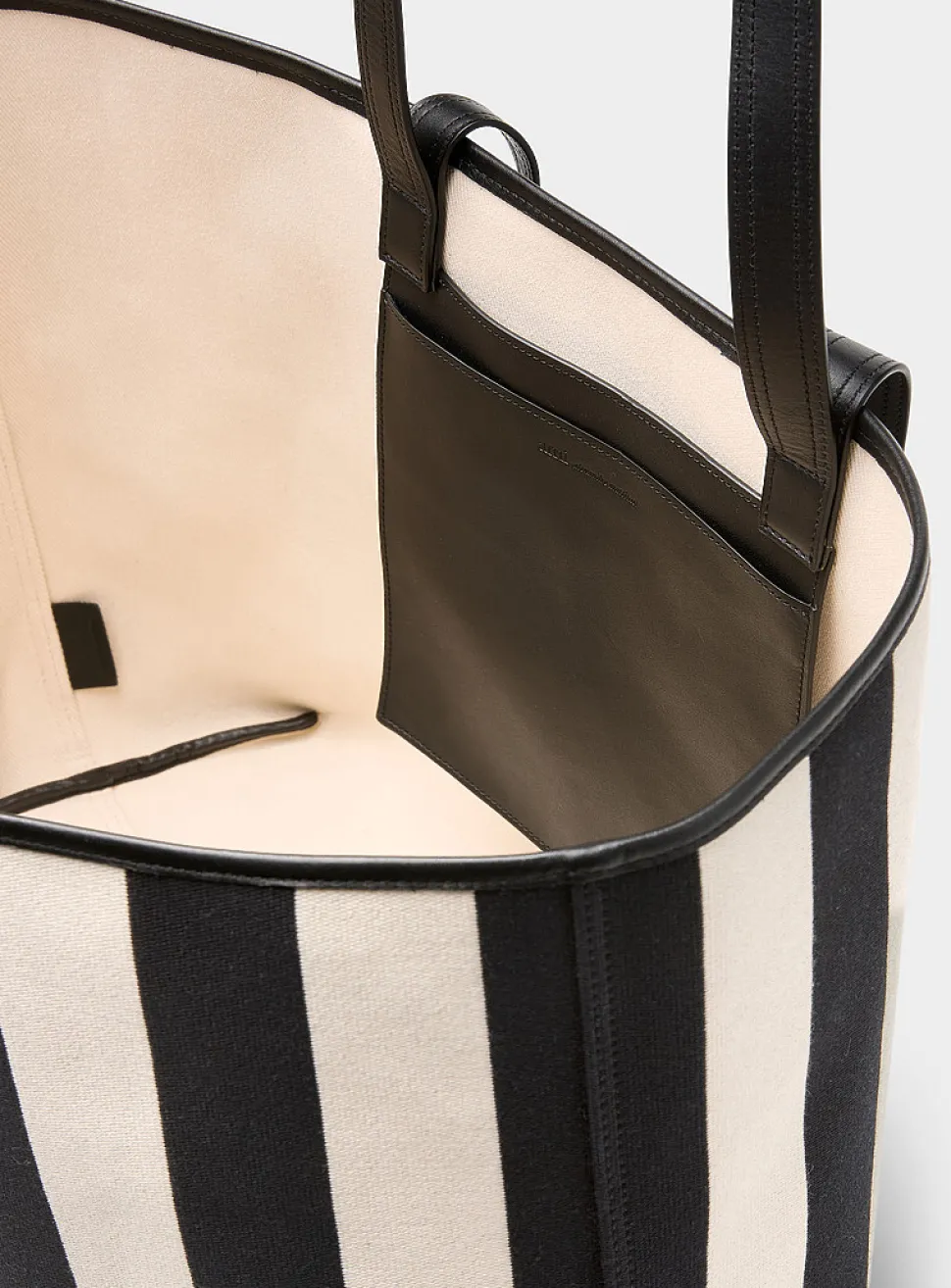 Ami de Coeur striped cotton tote bag