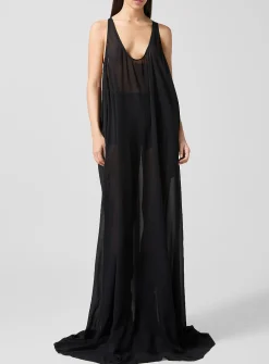 Amplified cami pure silk maxi dress