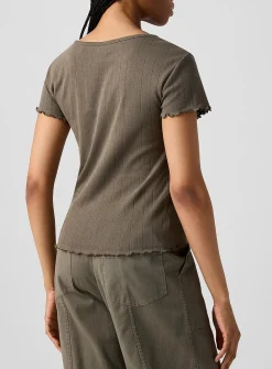 Ana pointelle T-shirt