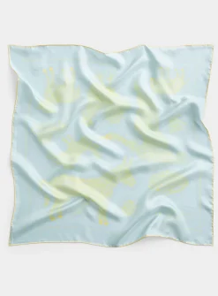 Animal print pure silk scarf
