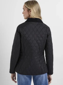 Annandale corduroy collar quilted jacket