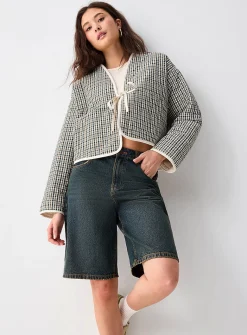 Antibes checkered puffer jacket
