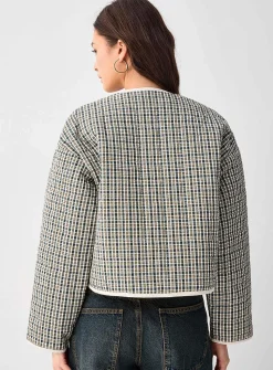 Antibes checkered puffer jacket