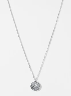 Antique coin pendant necklace