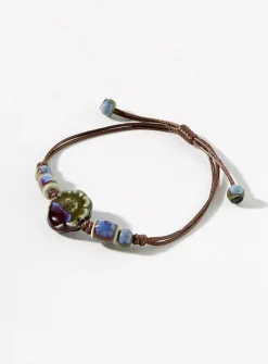 Artistic bead cord bracelet