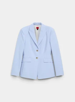 Asmalla golden buttons blue blazer