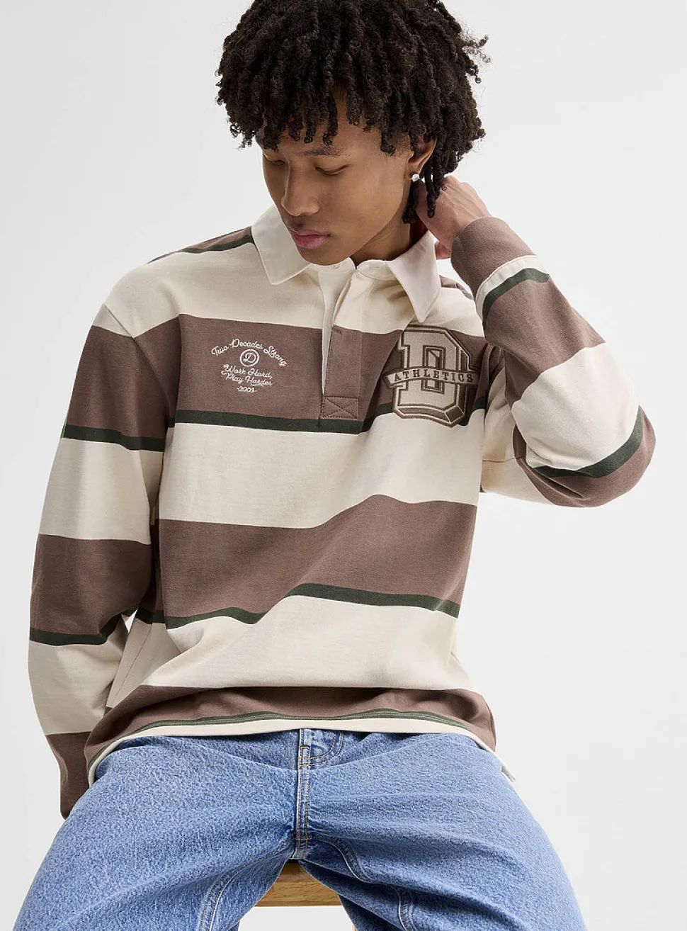 Athletics logo rugby polo