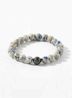 Azurite beads bracelet