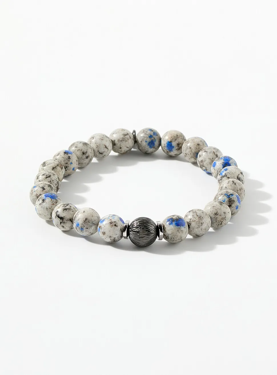 Azurite beads bracelet