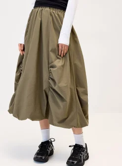 Balloon maxi skirt