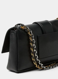 Bambinou leather and chain bag