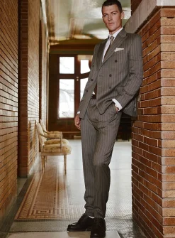 Banker-stripe pant