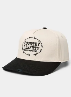 Barbed-logo cap