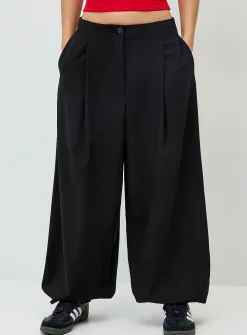 Barrel-leg dress pant