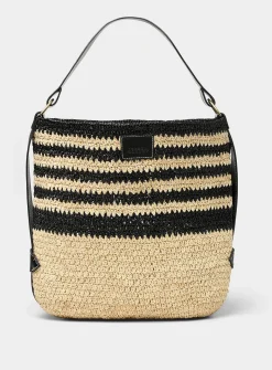 Bayia raffia tote bag