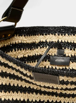 Bayia raffia tote bag