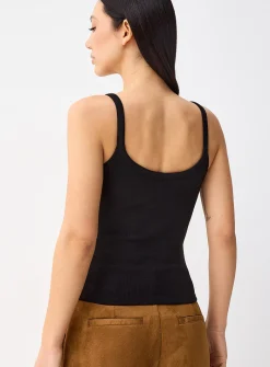 Beaded image scoop-neck cami