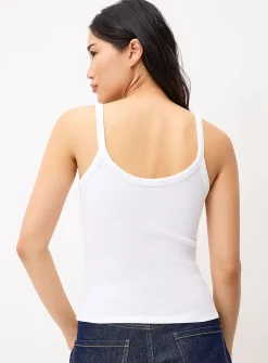 Beaded image scoop-neck cami