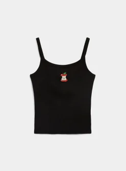 Beaded image scoop-neck cami