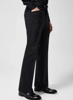 Beaded piping bootcut pant