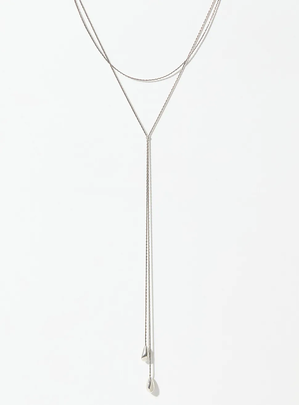 Beaded sliding necklace
