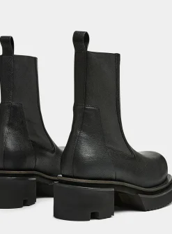 Beatle Bogun Chelsea pebbled leather boots