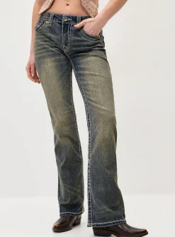 Becca faded bootcut jean
