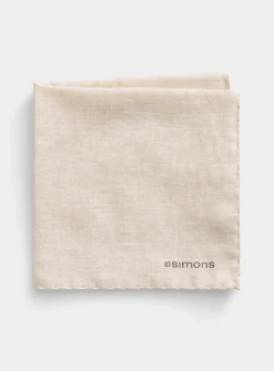 Beige pocket square