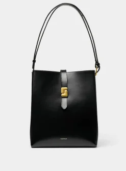 Bello minimalist square leather bag