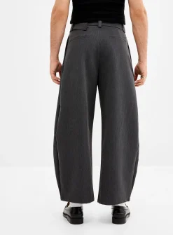 Belted pleated pant