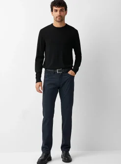 Bird's-eye knit washable pant