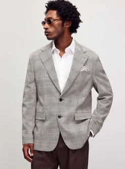 Black-and-white Prince of Wales jacket