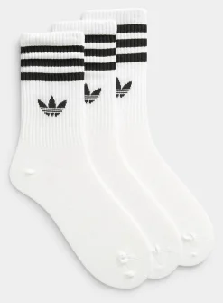 Black and white stripe ribbed socks