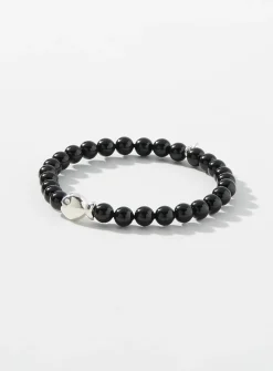 Black bead bracelet