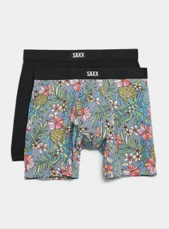 6" black/exotic boxer briefs