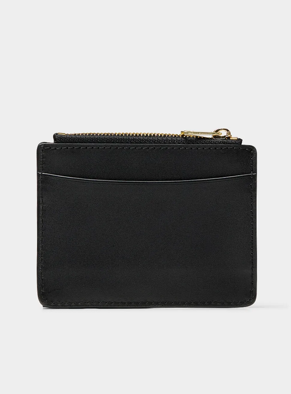 Black leather Paris card holder