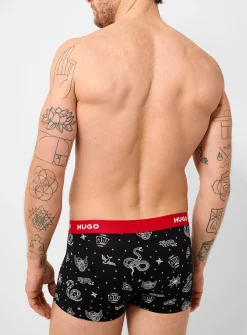 2.5" black & red comfortable trunk