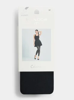Black semi-transparent legging