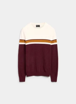 Block-stripe sweater
