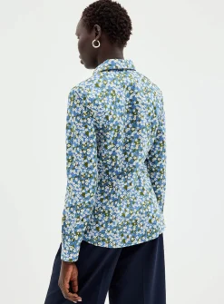 Blooming print shirt