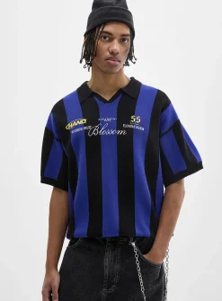 Blossom Johnny-collar rugby polo