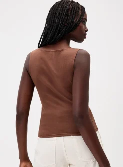 Boat-neck cami