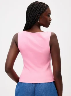 Boat-neck cami
