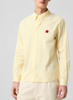 Boke Flower striped seersucker shirt